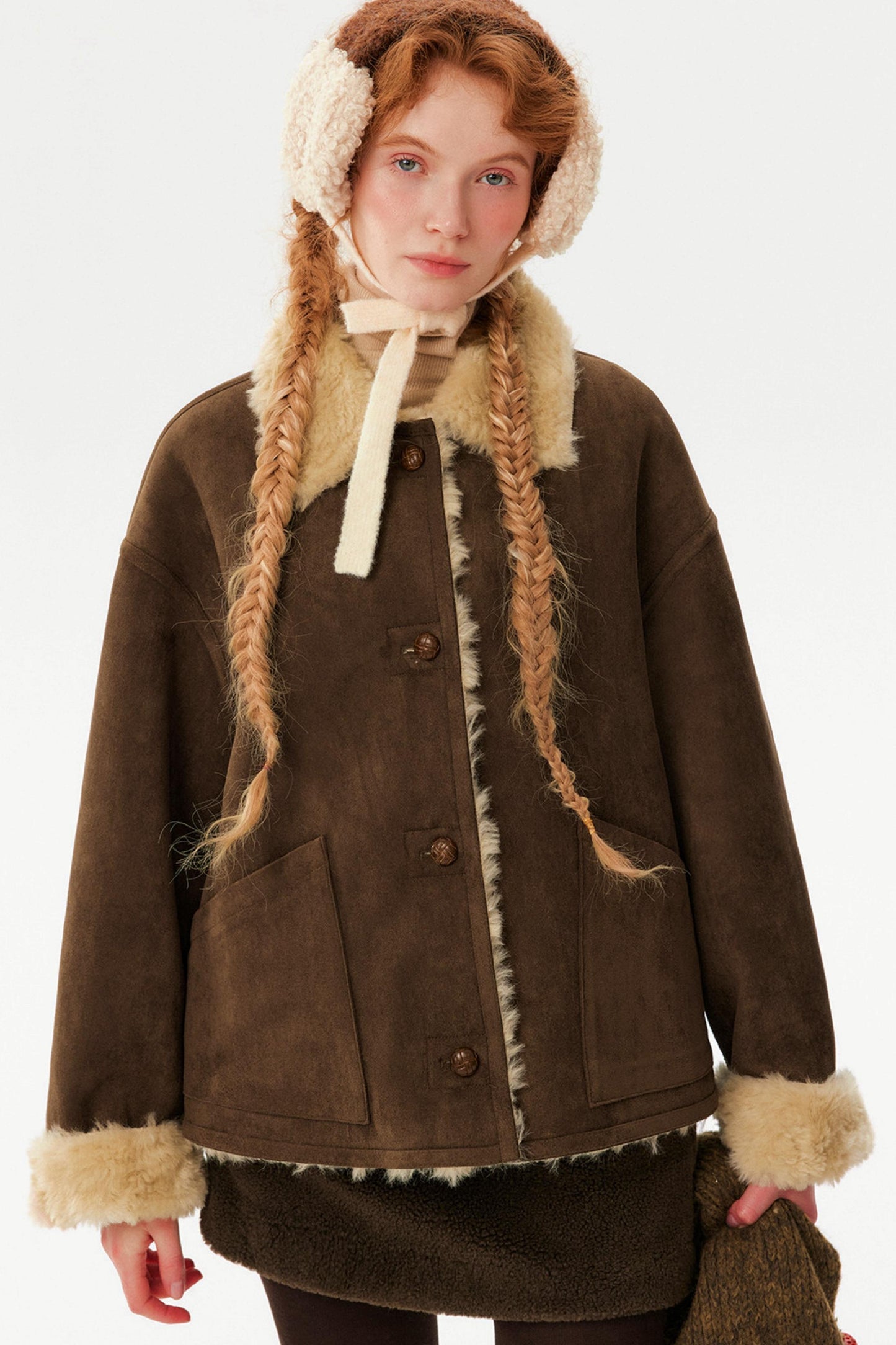 Color-Blocked Reversible Wool Jacket