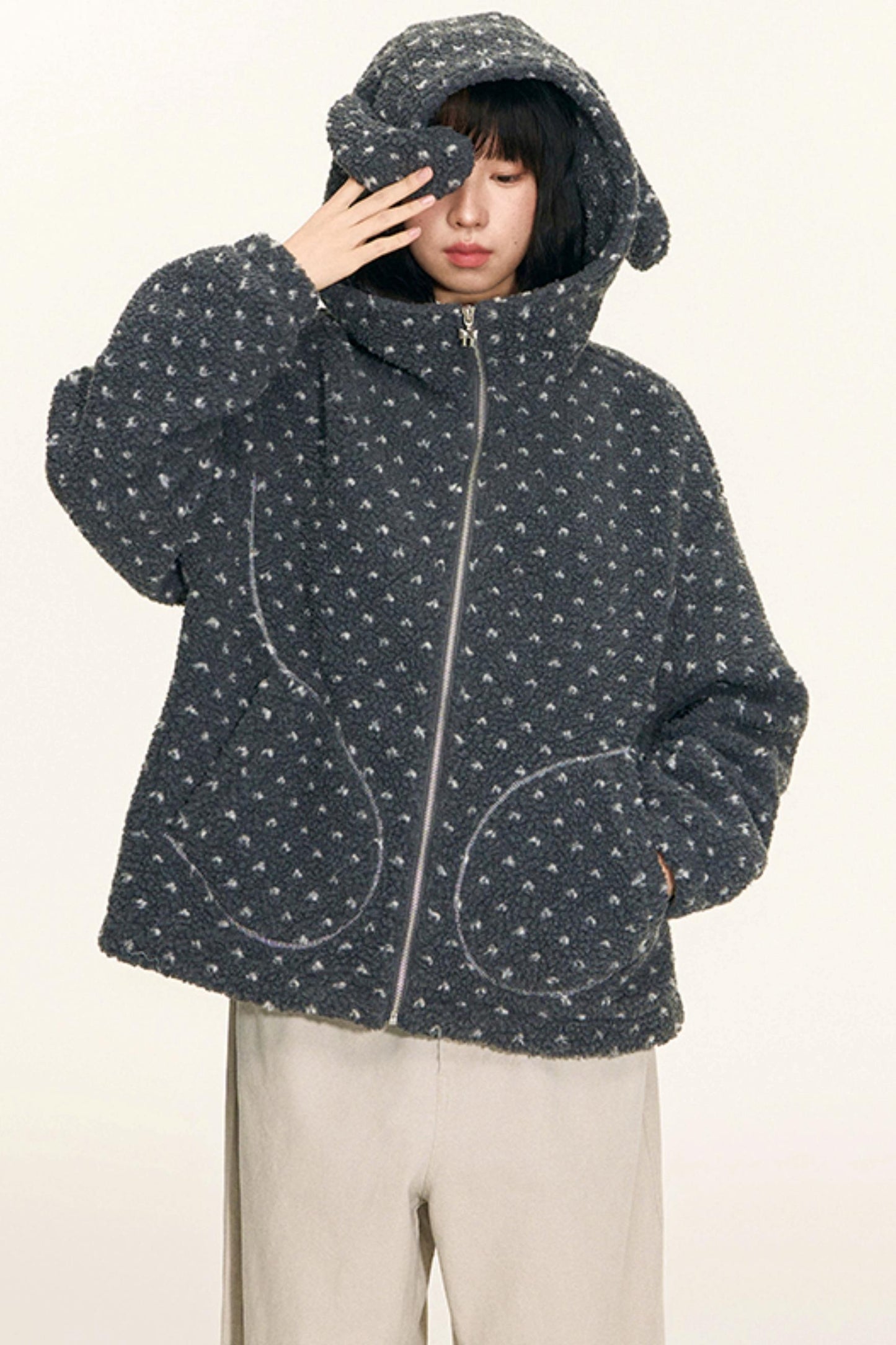 Rabbit Polka Dot Lambswool Jacket
