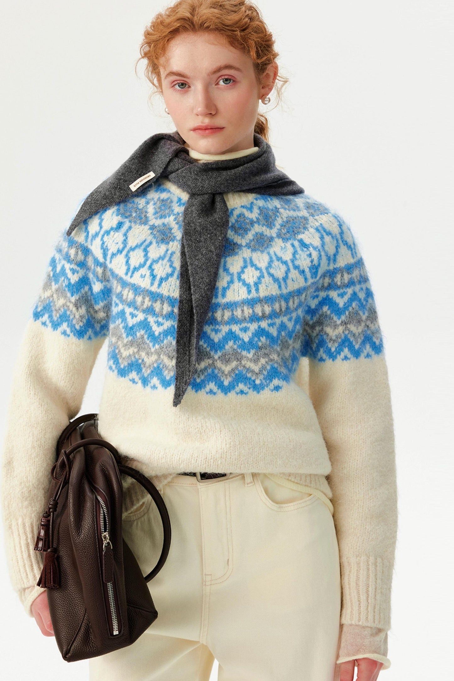 Winter Fair Isle Knit Sweater