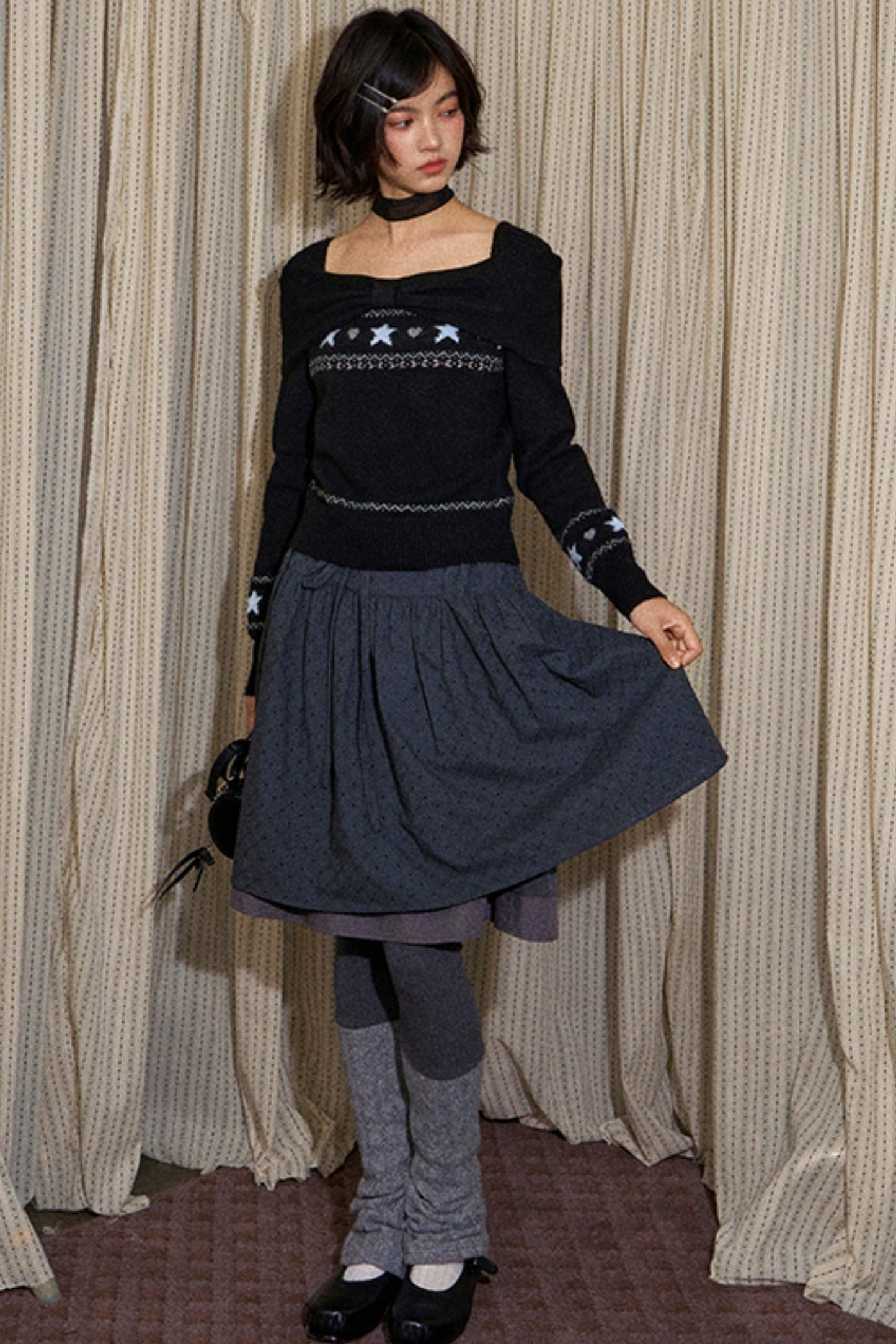 Fair Island One-Shoulder Knit Sweater