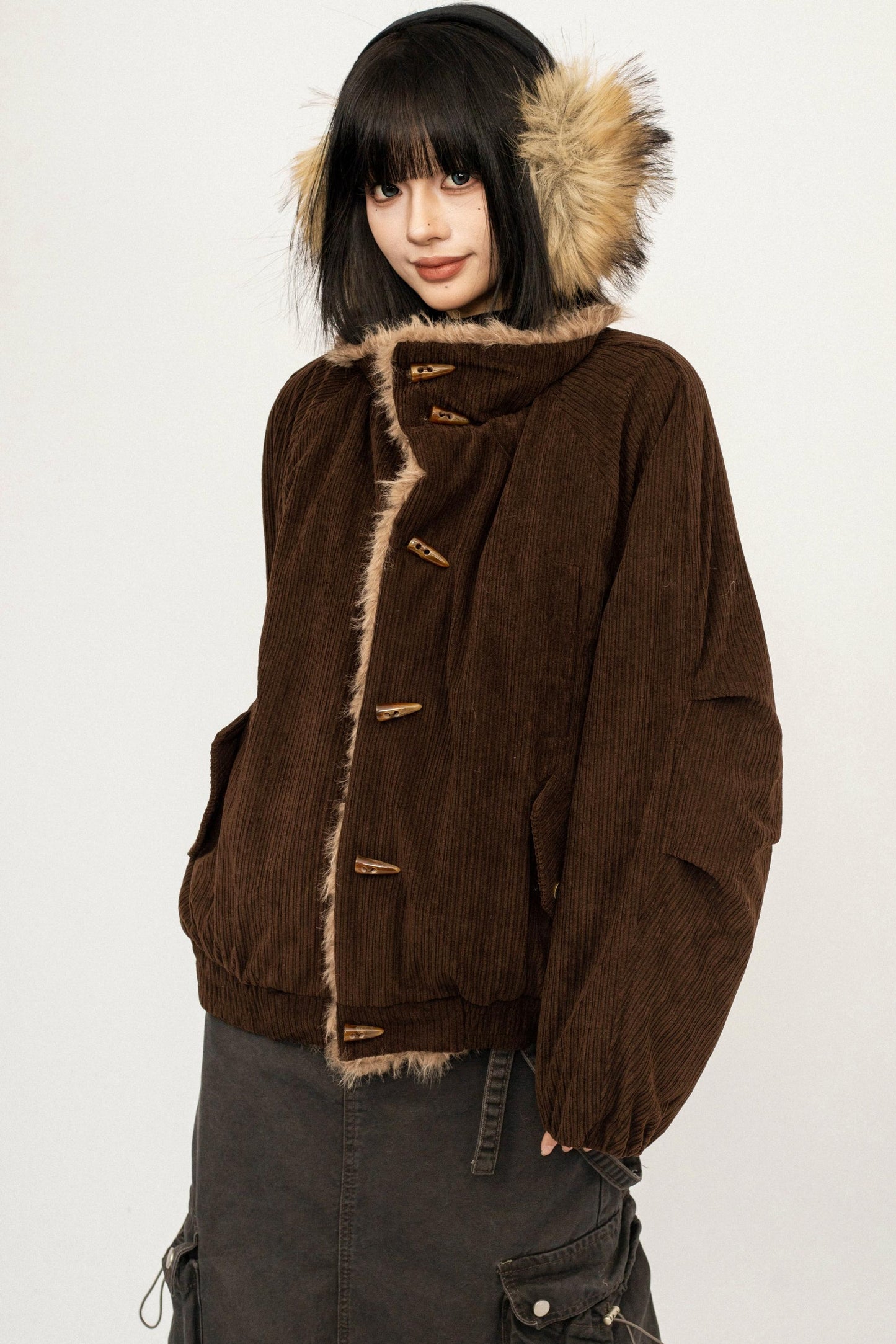 Retro Mountain Hooded Jacket