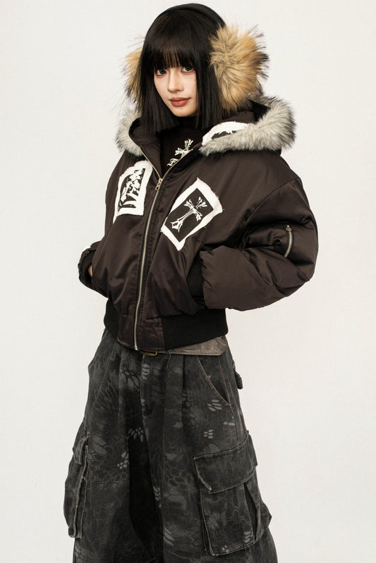 Gothic Style Warm Hooded Jacket