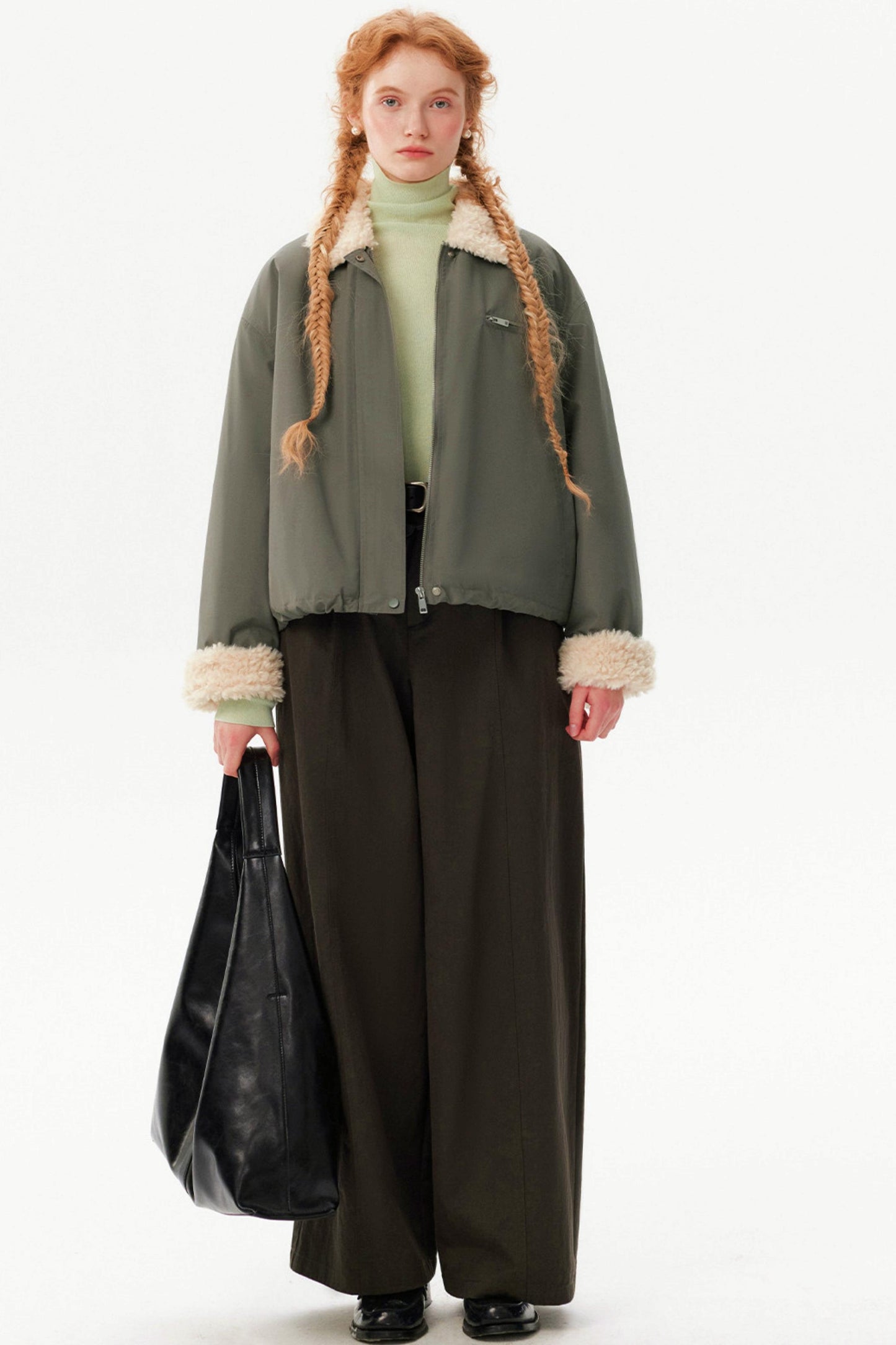 Retro Lamb Wool Winter Coat