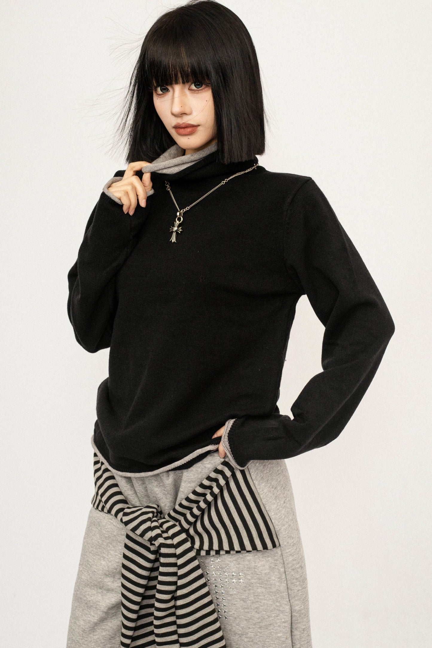 Knit Turtleneck Sweater