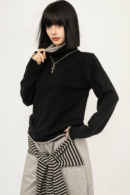 Knit Turtleneck Sweater