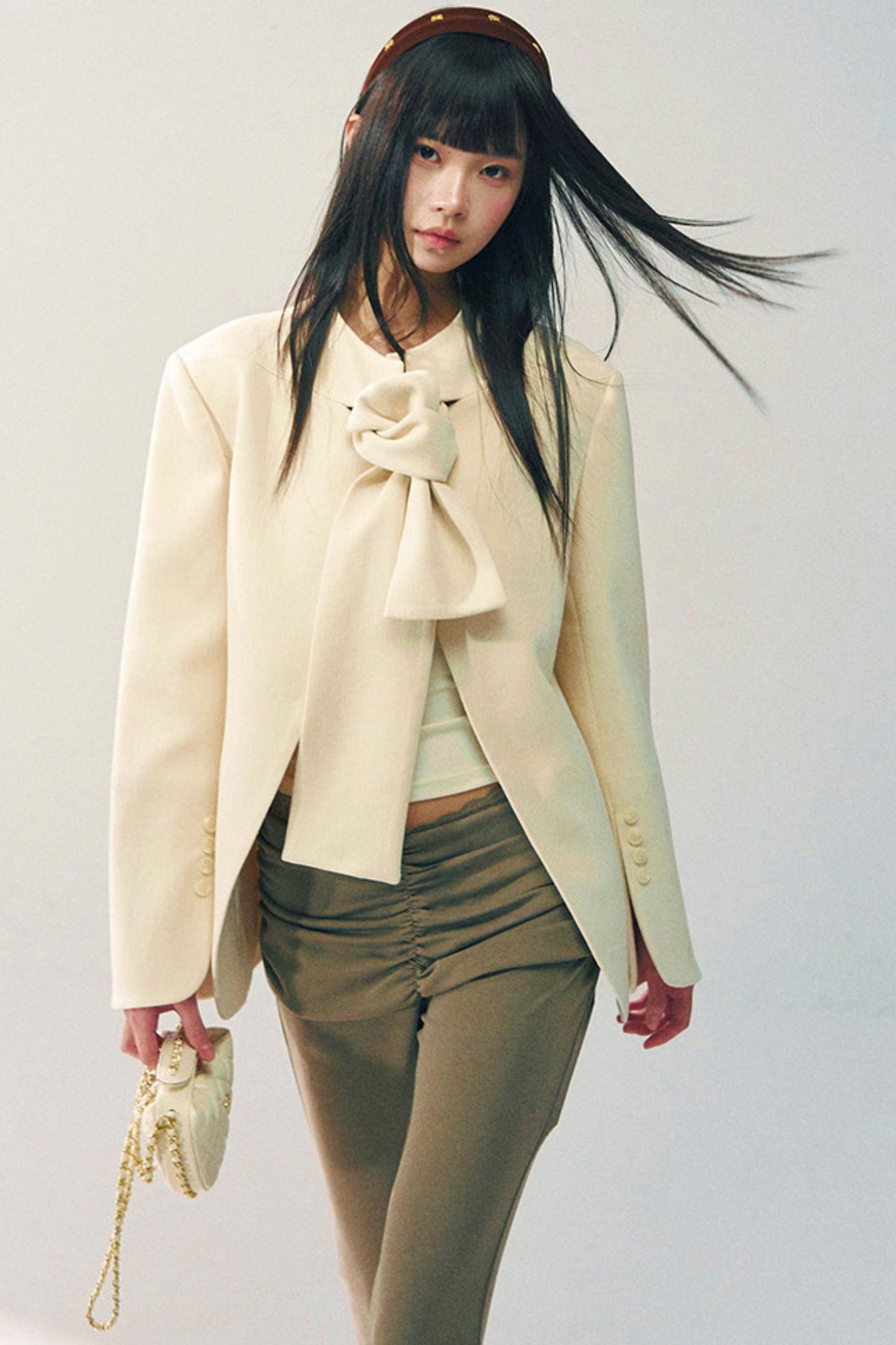 텐셀 울 보타이 블레이저