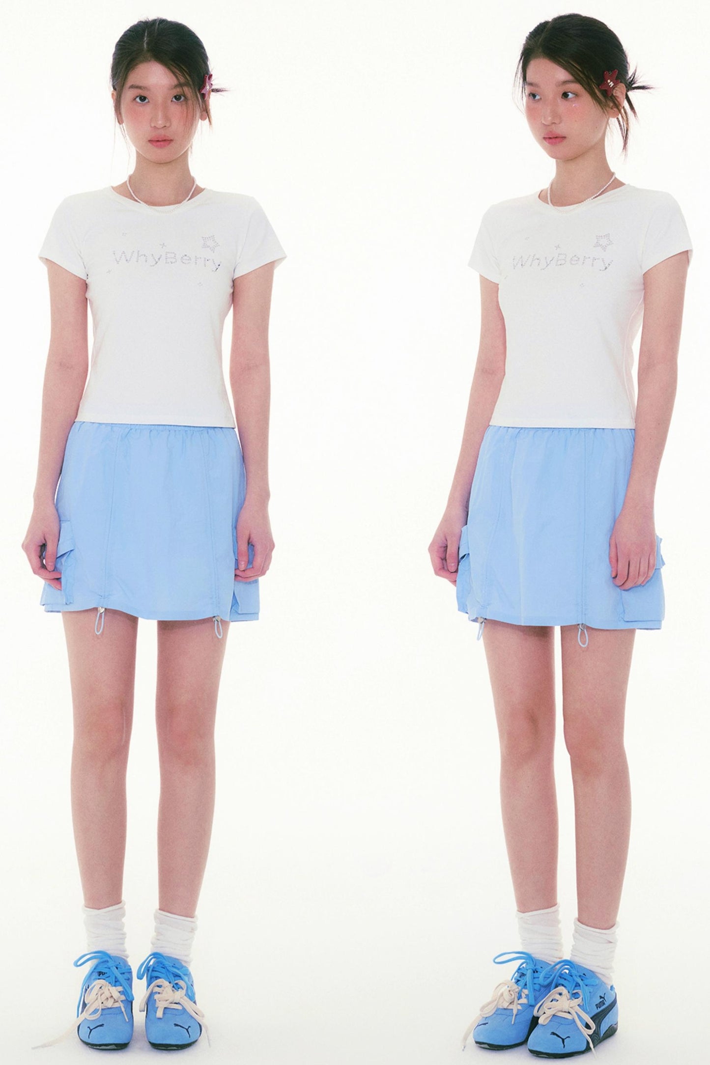 Pockets Halter Neck Work Skirt