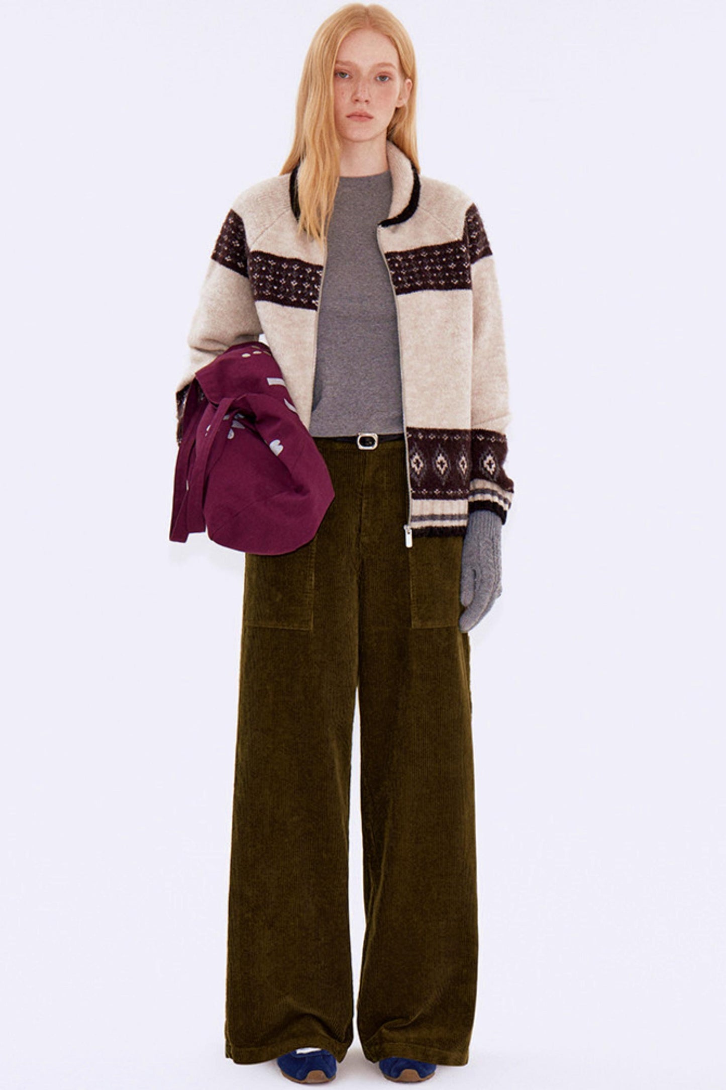 Retro Corduroy Workwear Pants