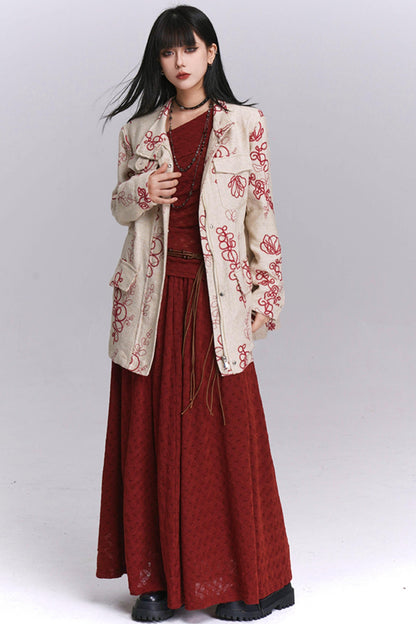 Temperament Linen Trench Coat