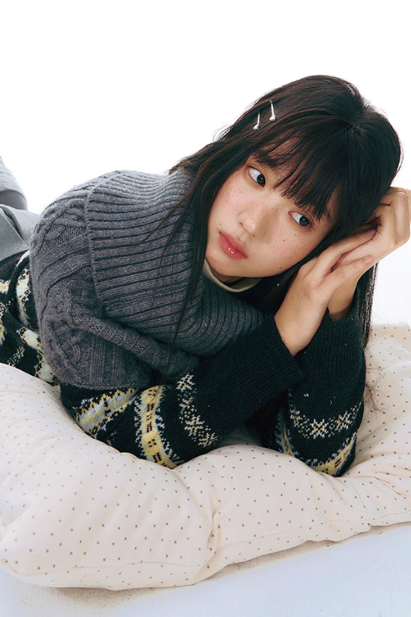 Winter Atmosphere Cable Shawl