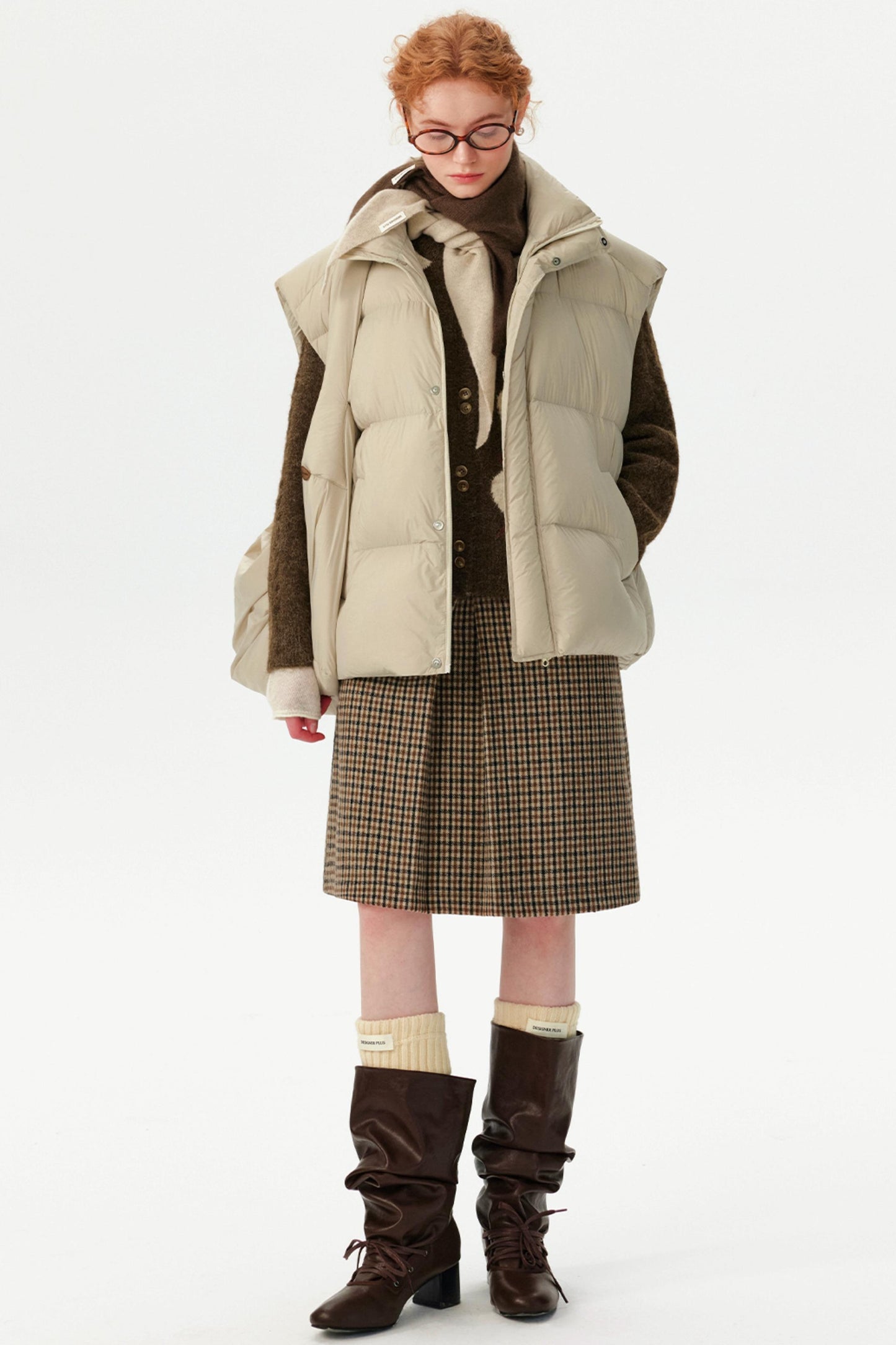 White Duck Down Winter Vest