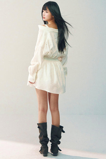 Off-Shoulder Lace Dress