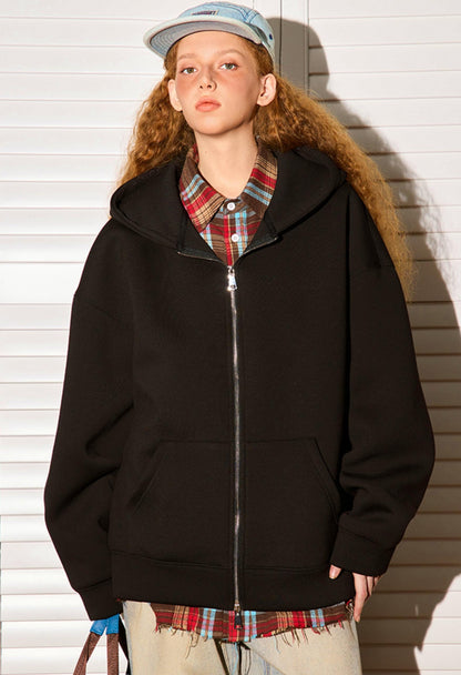 Solid Color Air Layer Jacket