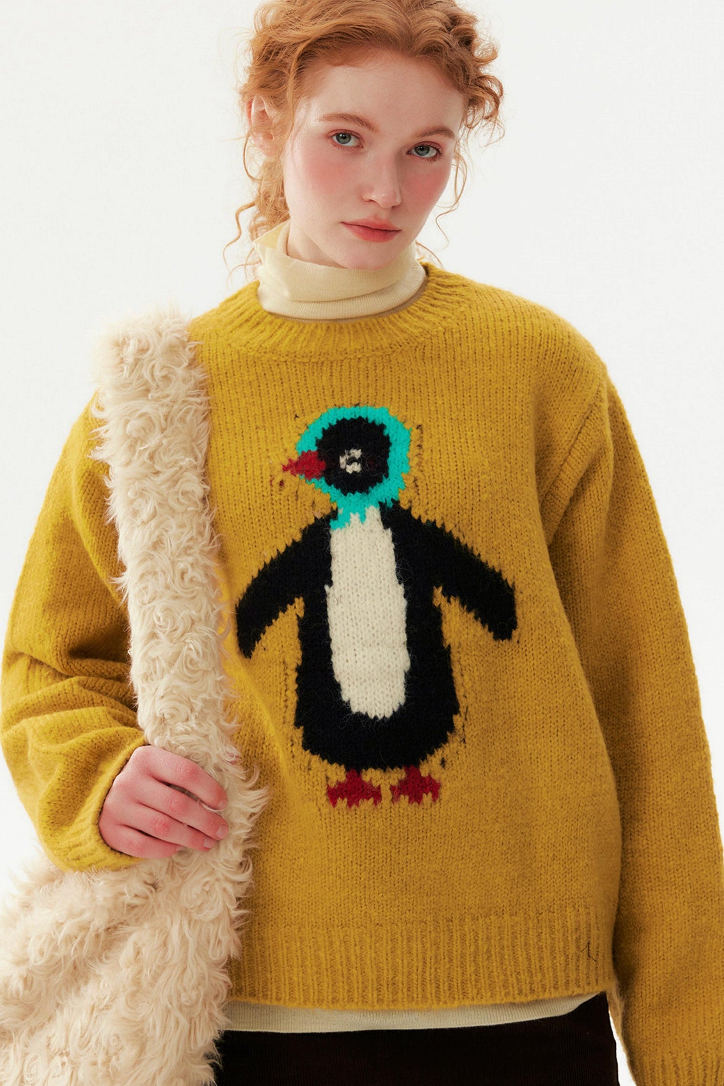 Scarf Penguin Wool Sweater
