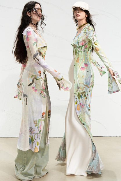 Fantasy Botanical Knit Shirt