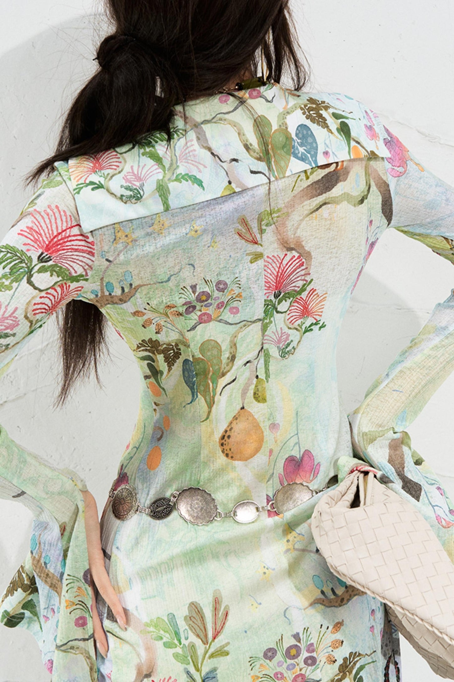 Fantasy Botanical Knit Shirt