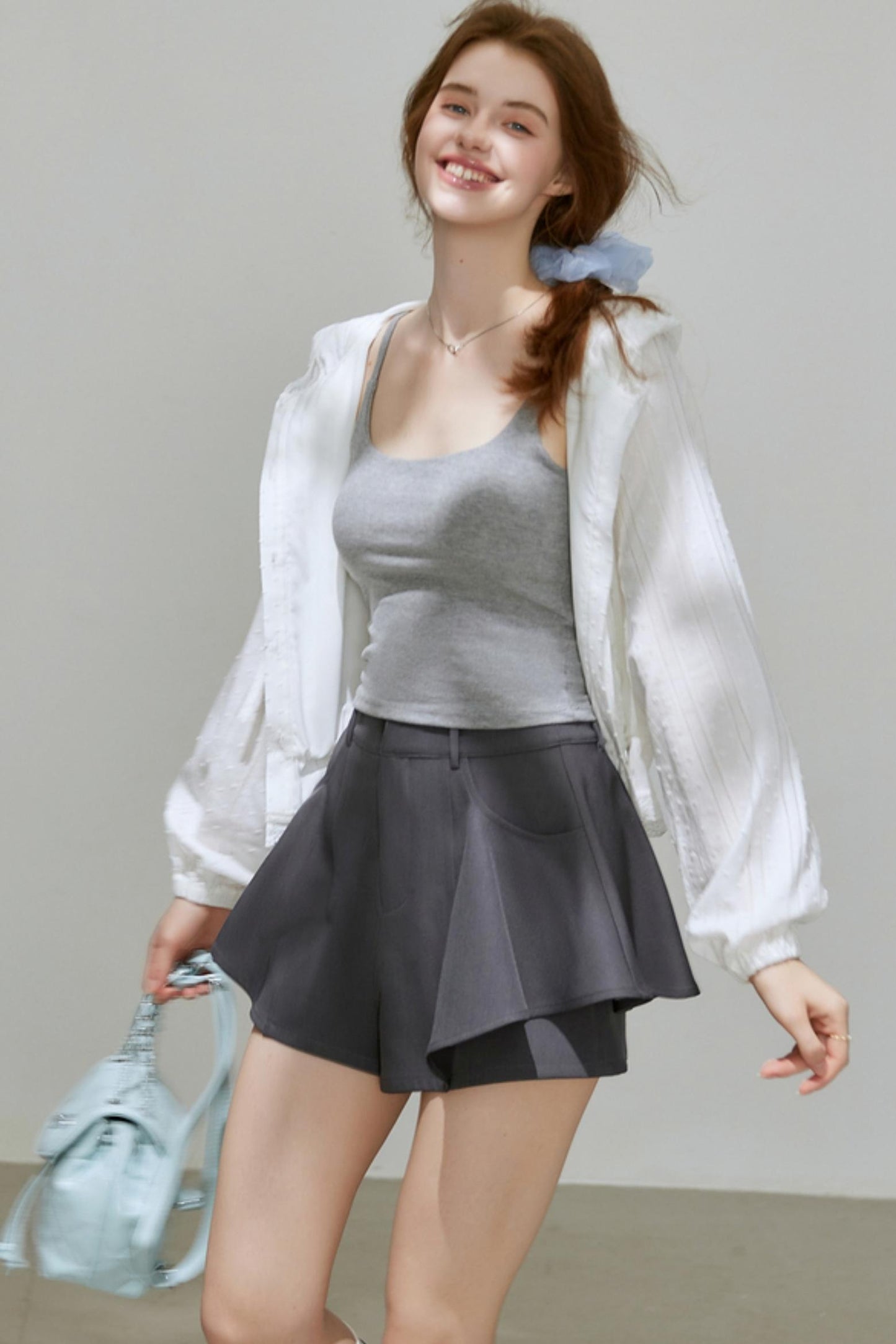 Autumn Texture Hooded Top