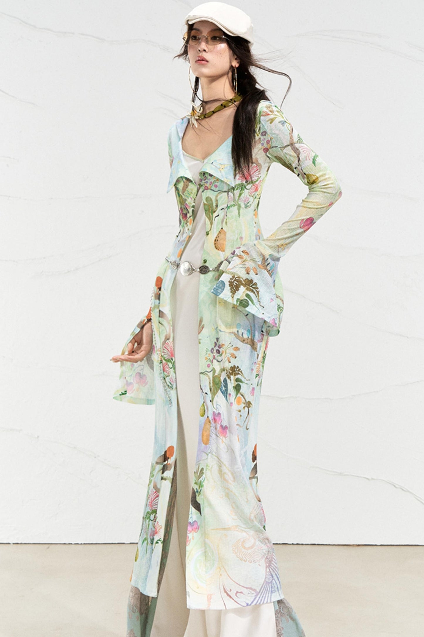 Fantasy Botanical Knit Shirt