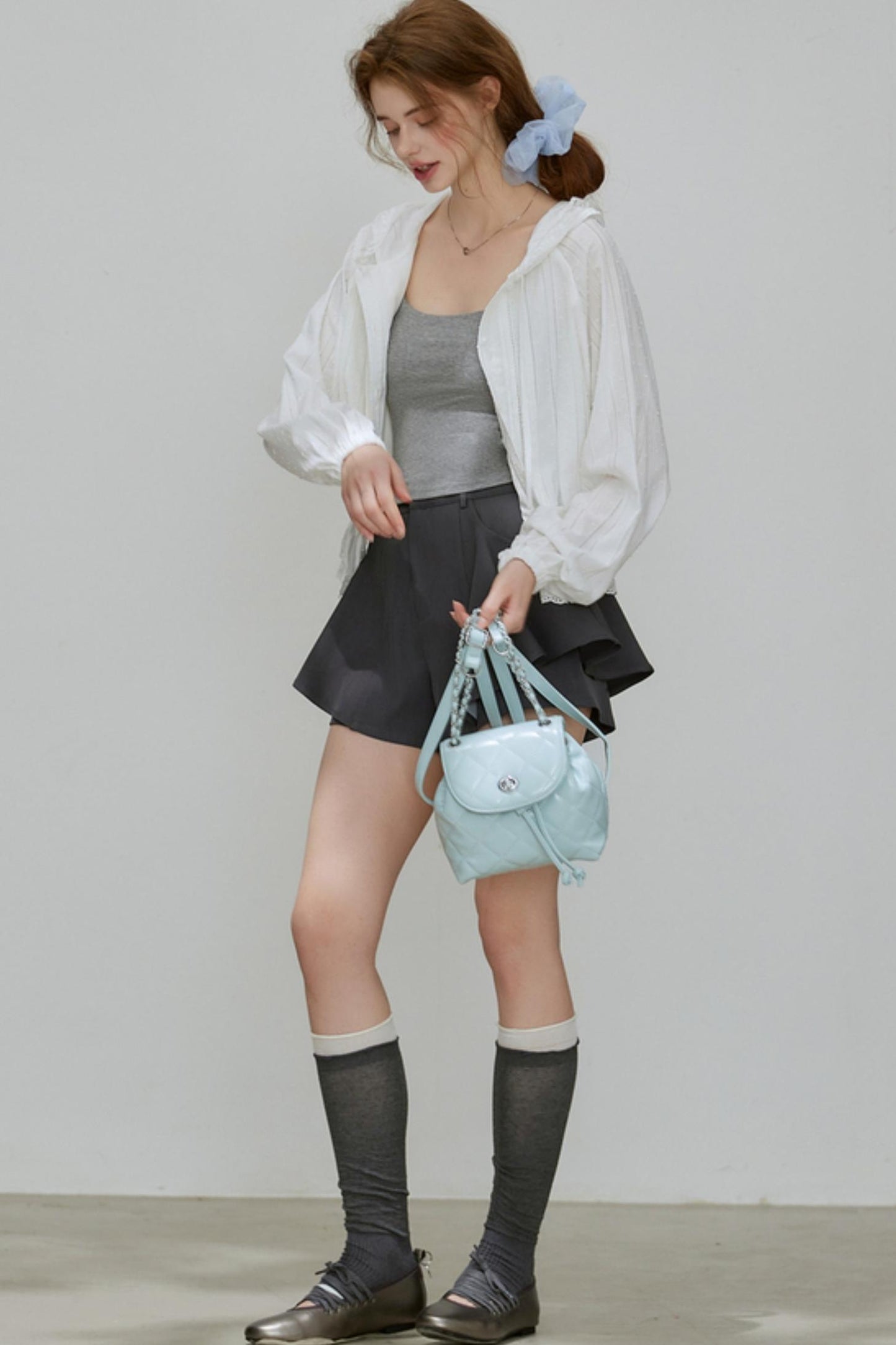 Autumn Texture Hooded Top