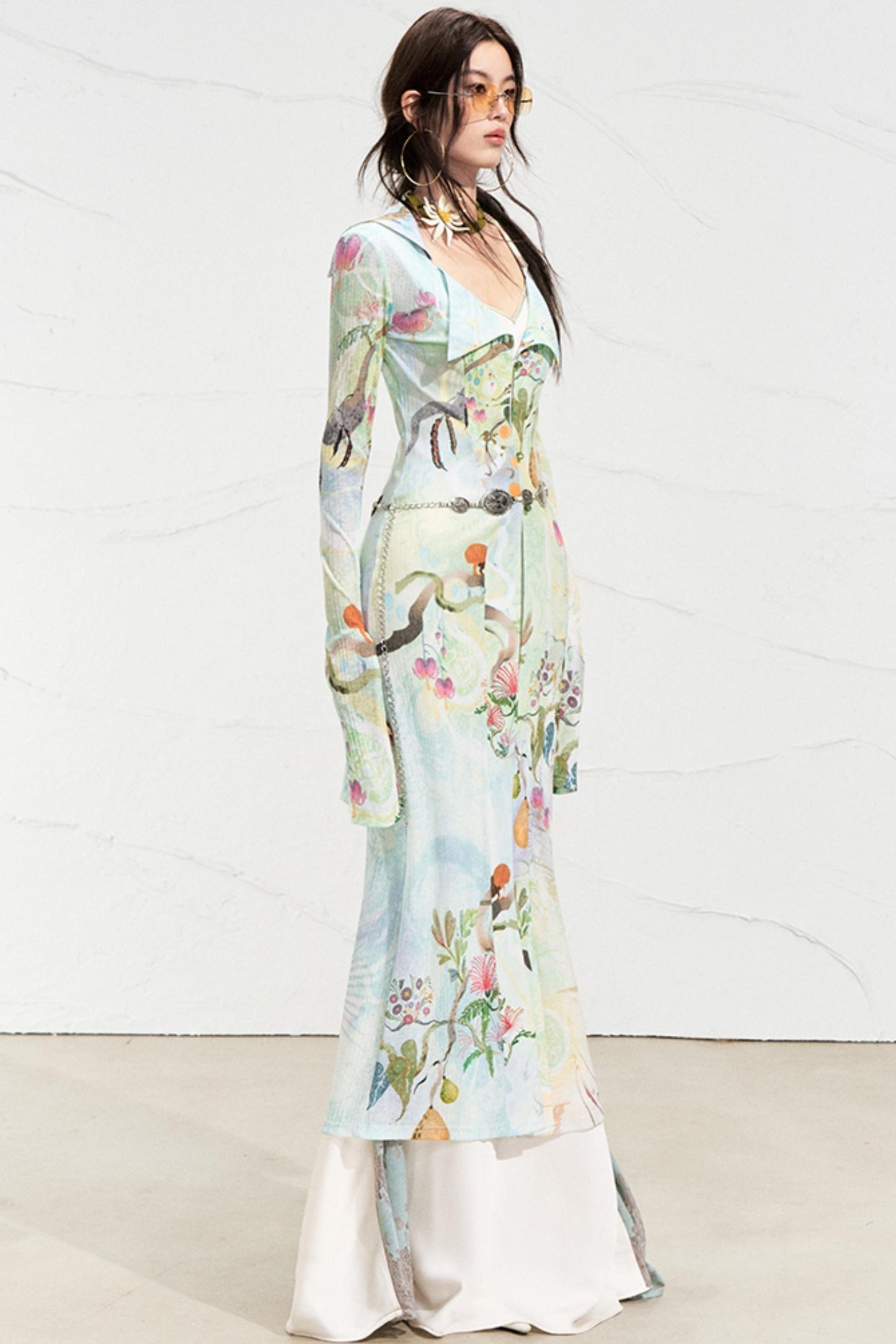 Fantasy Botanical Knit Shirt