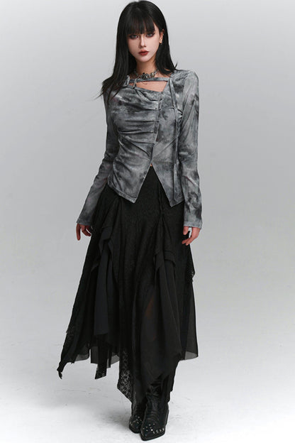 Refined Korean Style Long Sleeve Top