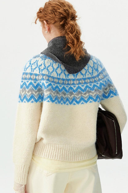 Winter Fair Isle Knit Sweater