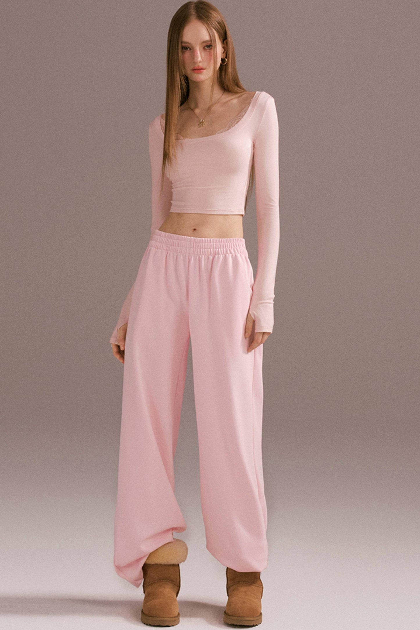 Spice Girl Hooded Knitted Cardigan Set-Up