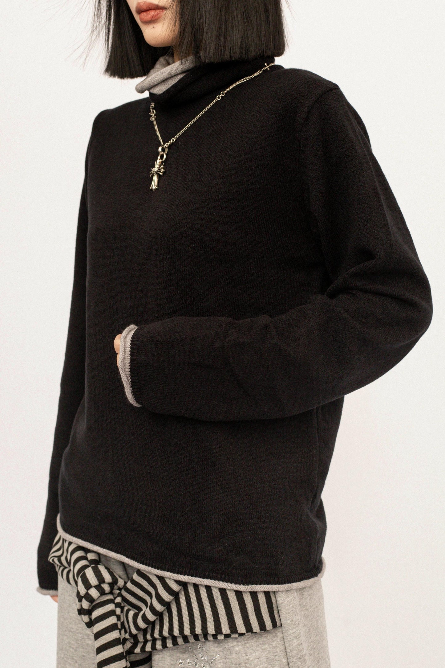 Knit Turtleneck Sweater