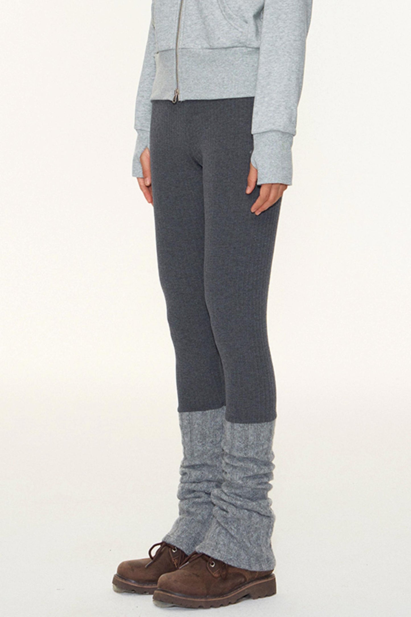 Original Patchwork Knit Leggings Set-Up