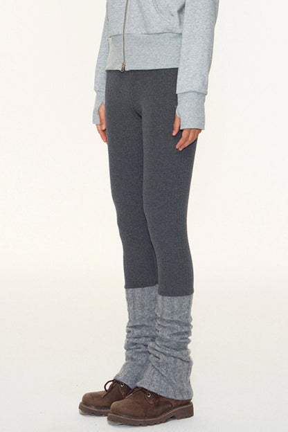 Original Patchwork Knit Leggings Set-Up