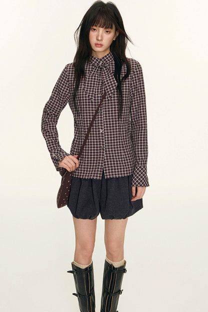 Brushed Flower Bud Culotte Pants