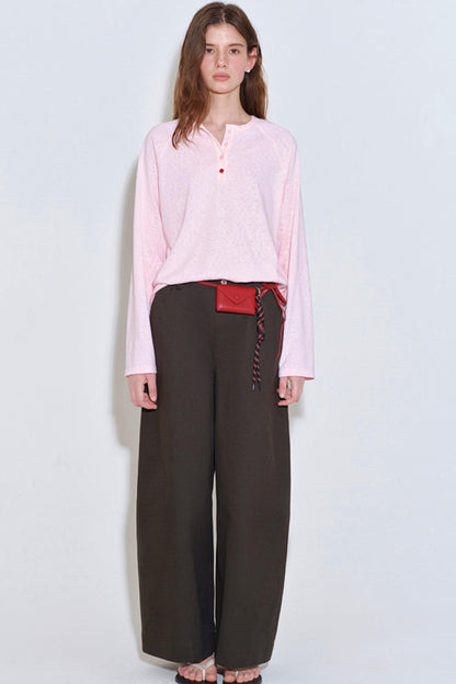 Bright-Colored Raglan T-Shirt