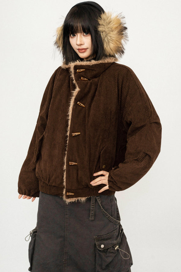 Retro Mountain Hooded Jacket