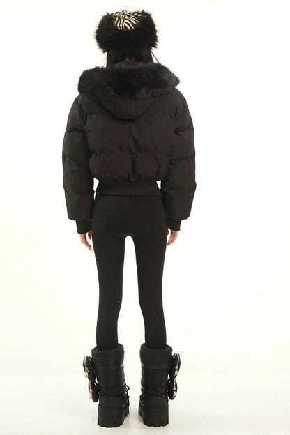 American Black Hooded Jacket