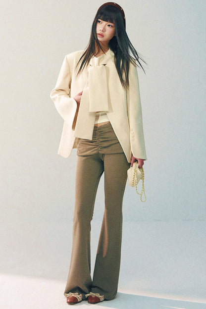 Lace Patchwork Flared Pants