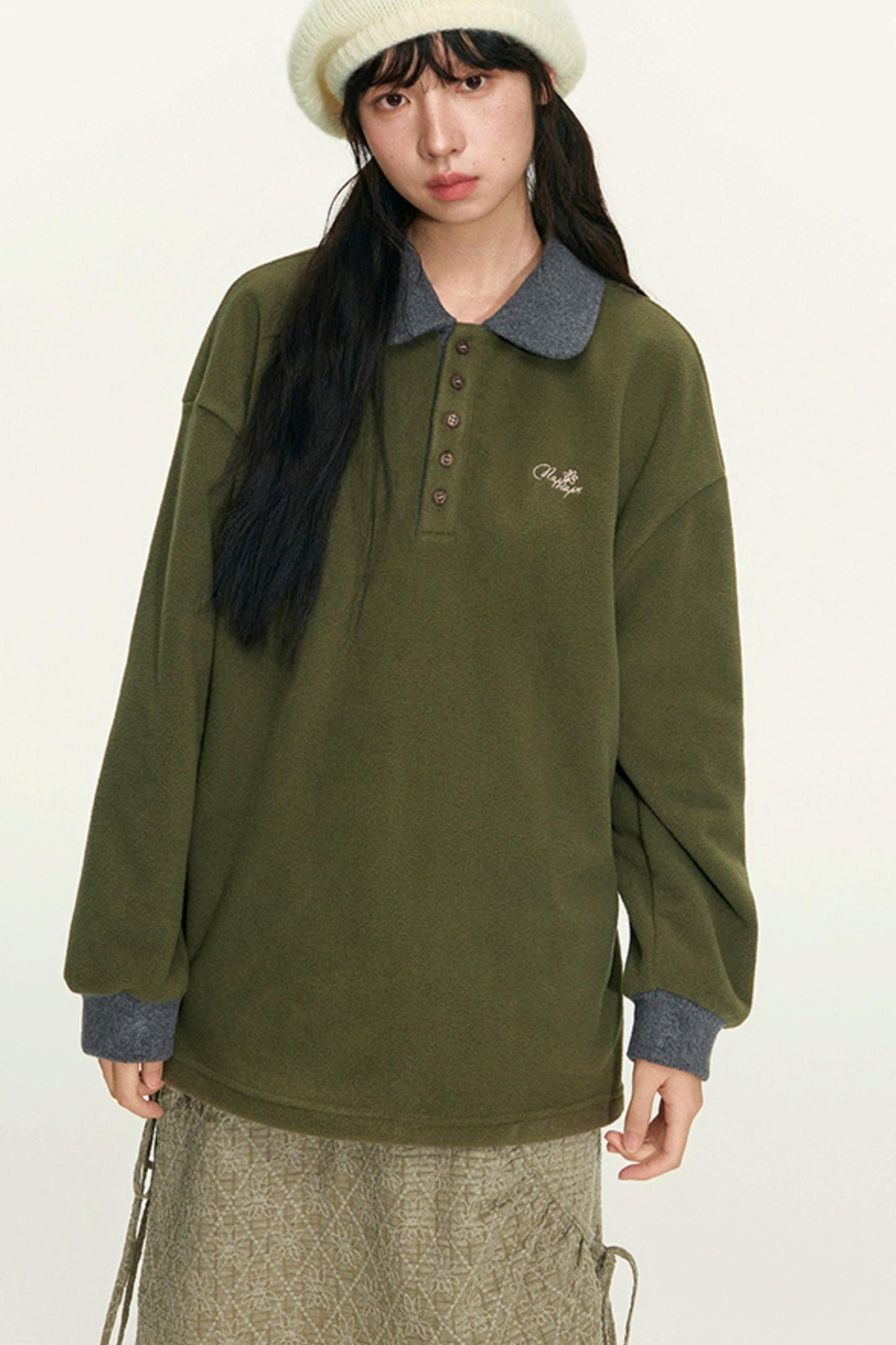 Vintage Fleece Pullover Top