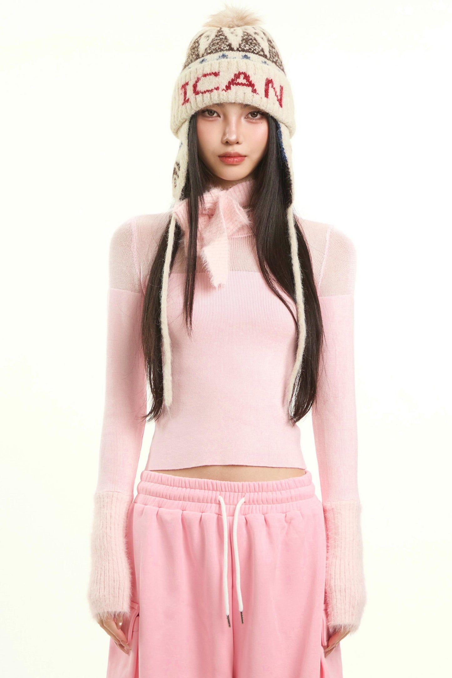 Korean White Slim Top