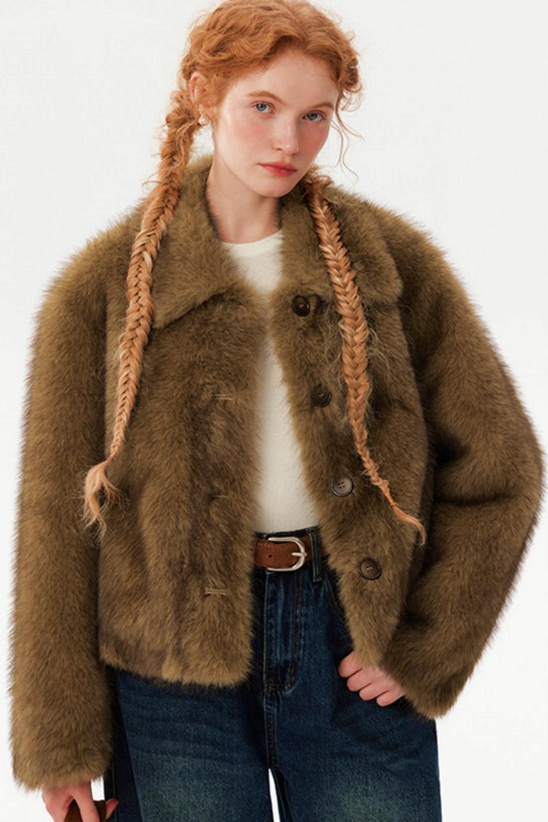 Eco-Friendly Fox Fur Coat