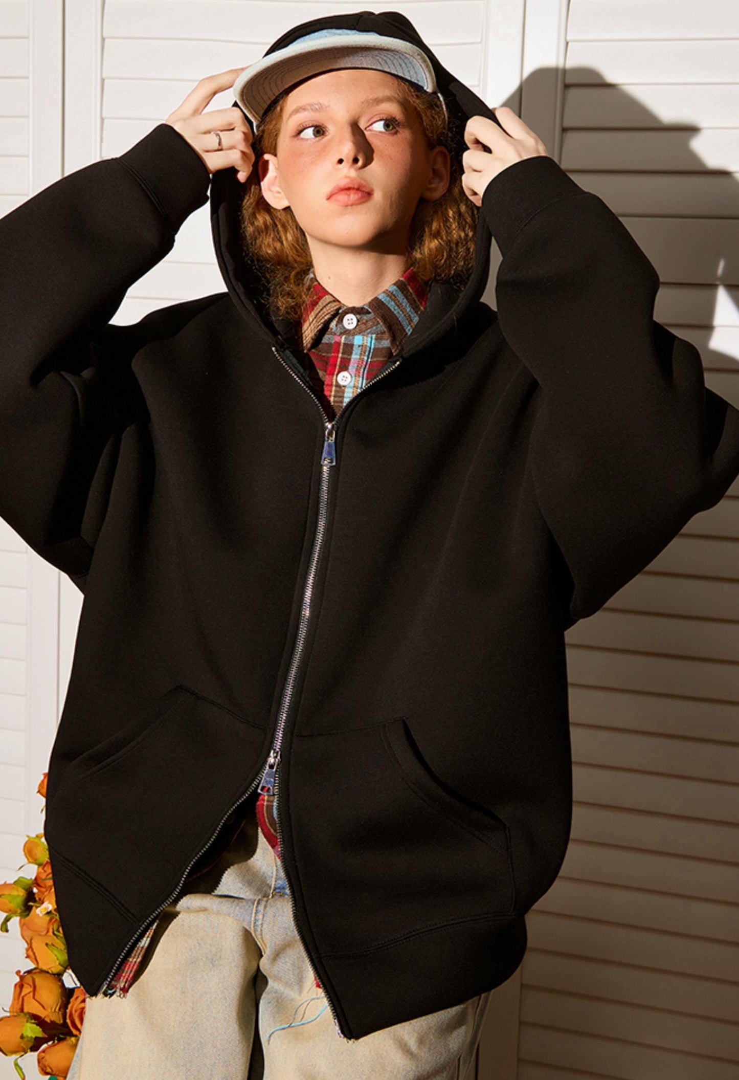 Solid Color Air Layer Jacket