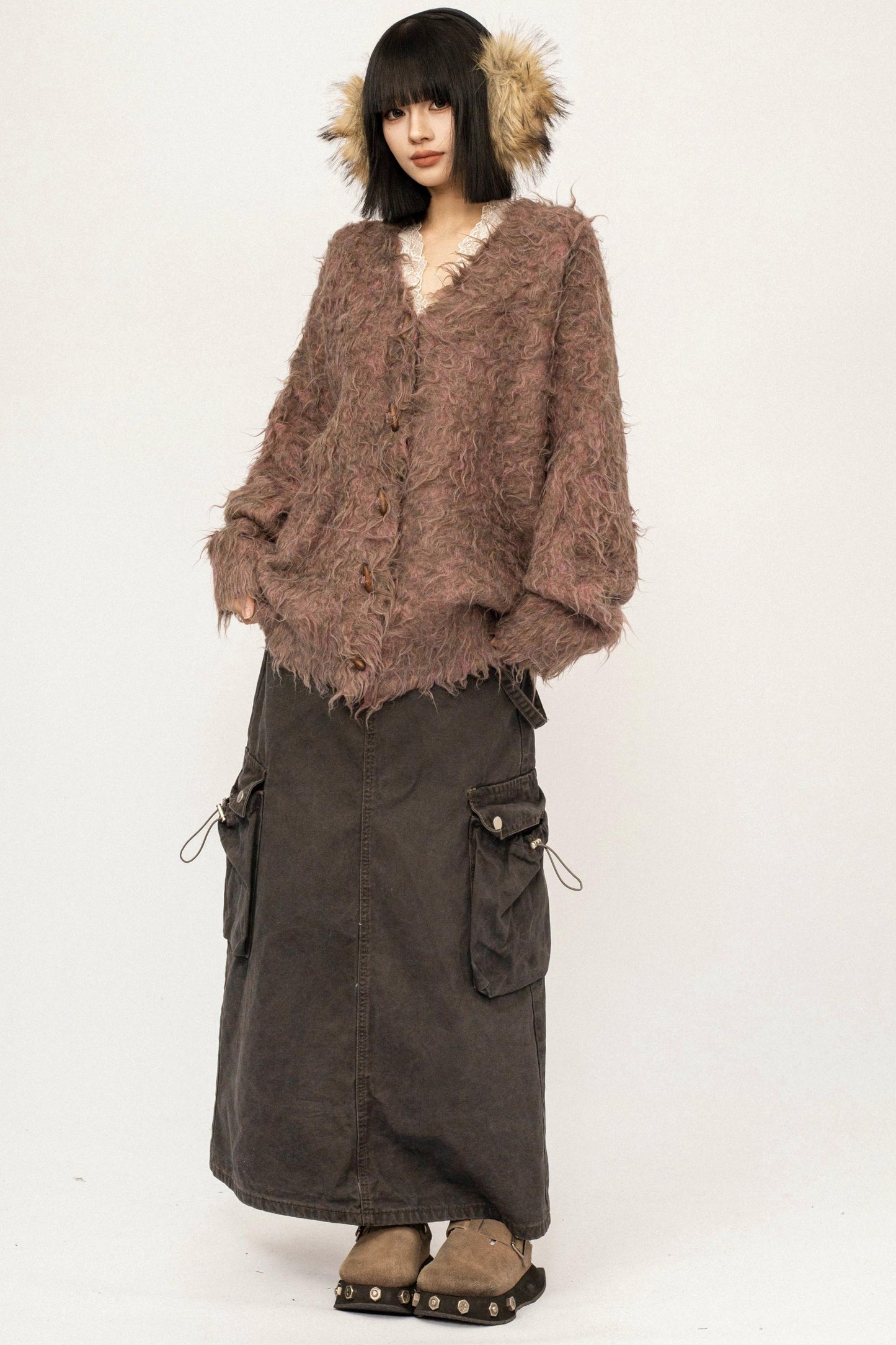 Korean Retro Knit Cardigan