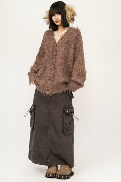 Korean Retro Knit Cardigan