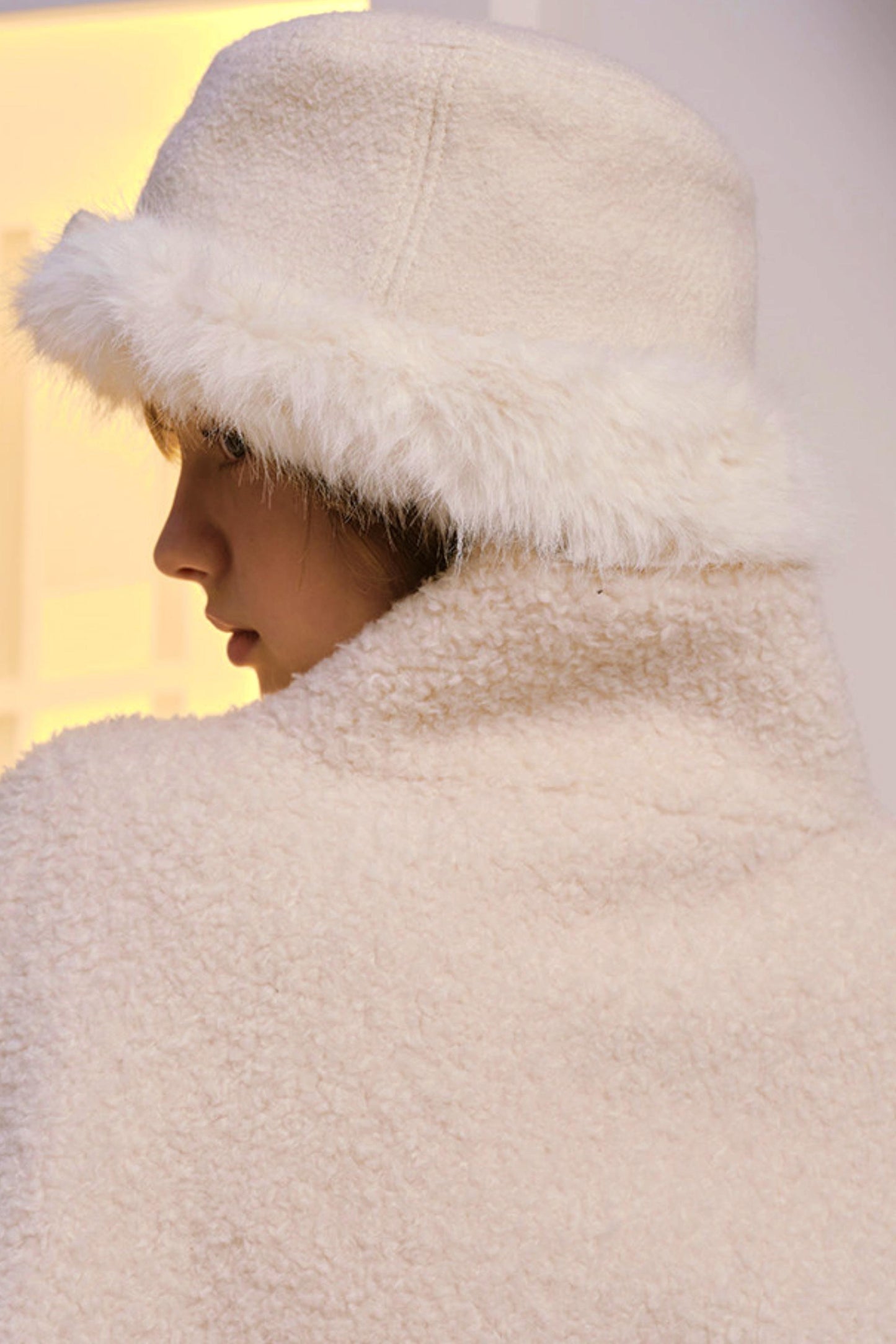 Reversible Faux Fur Beret