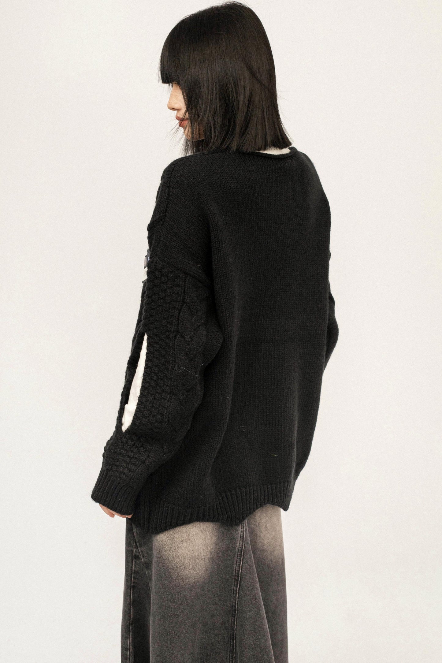 Retro Ripped Knit Top