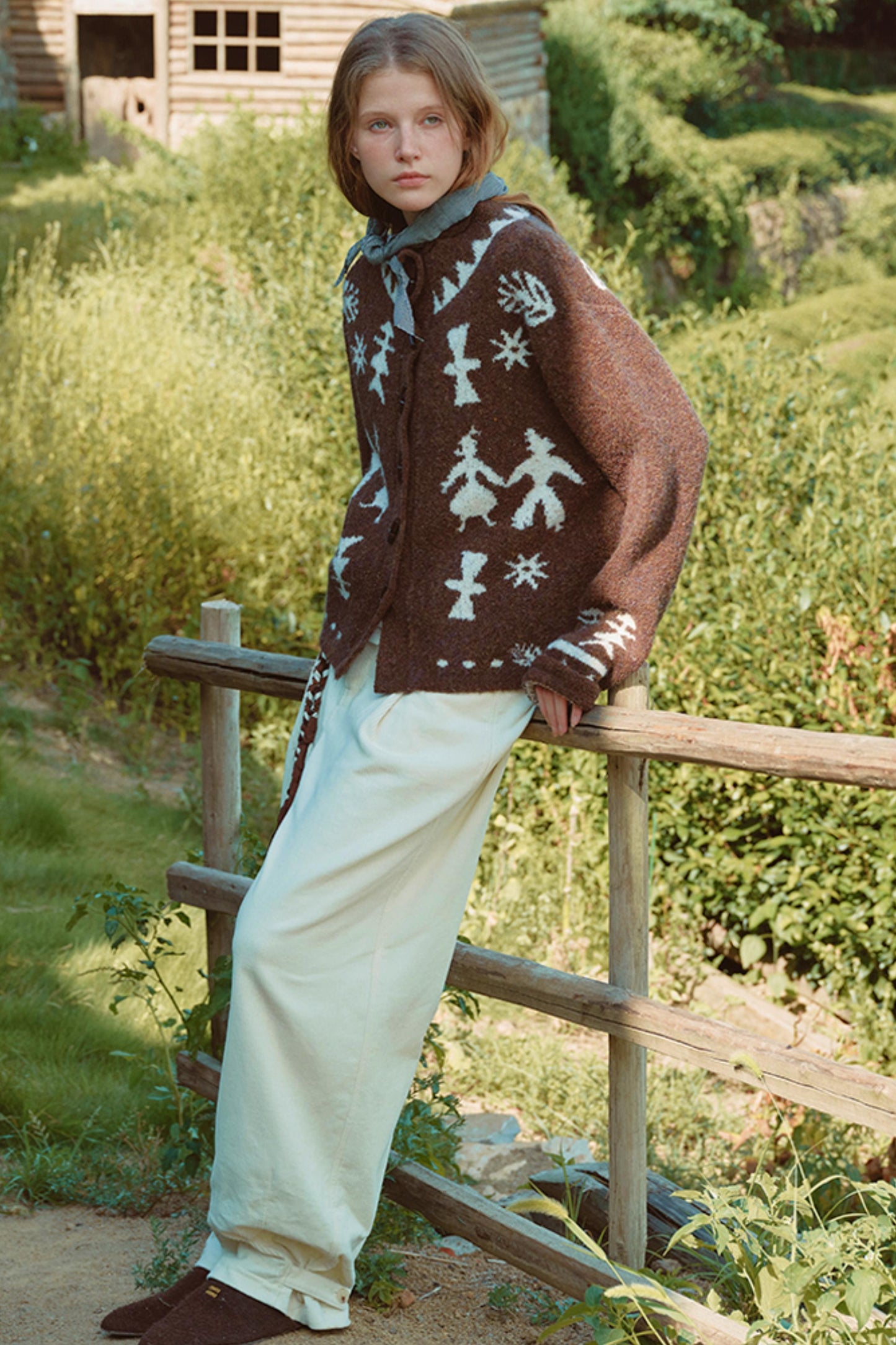 Romantic Mohair Cardigan Sweater