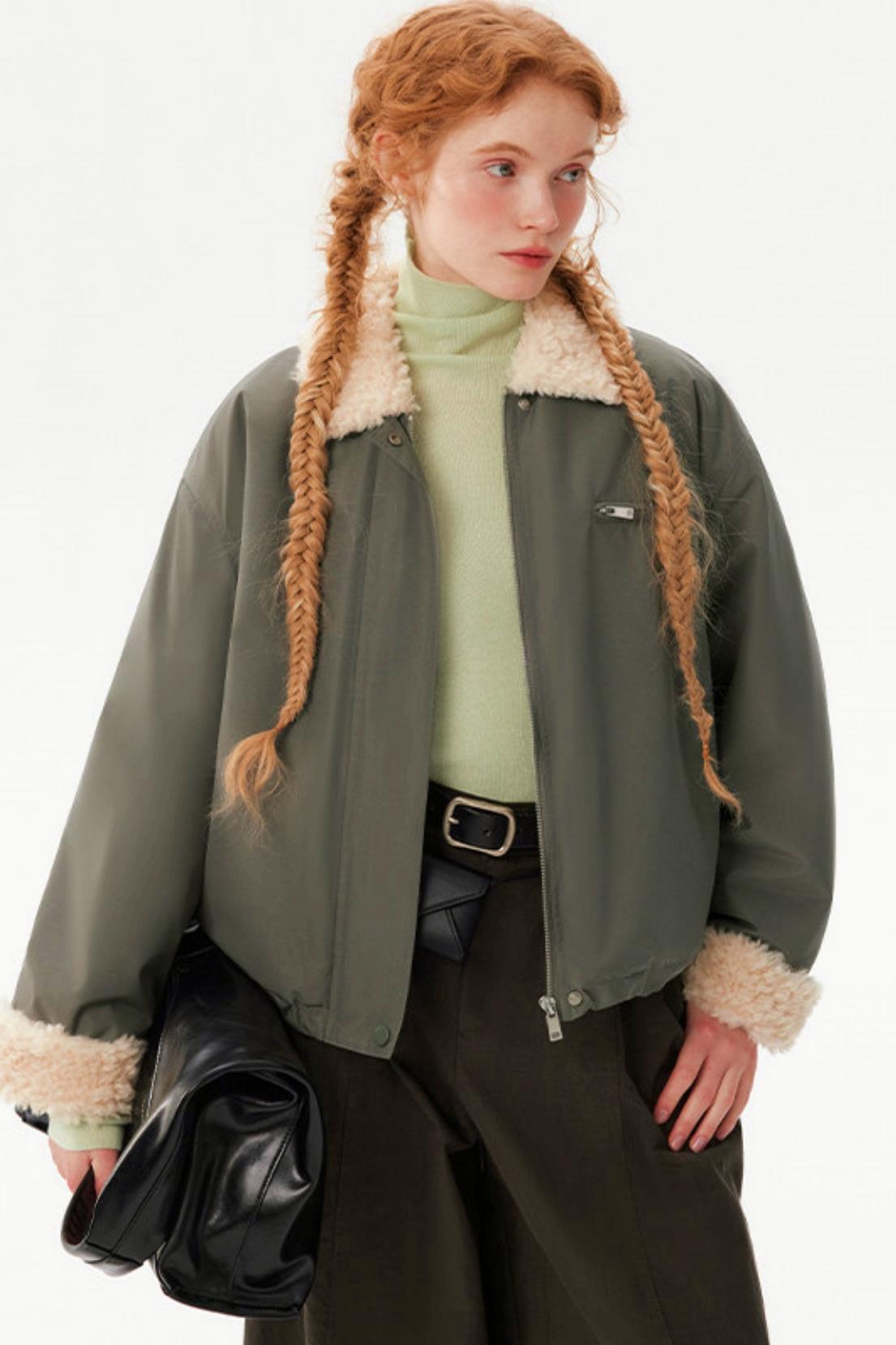 Retro Lamb Wool Winter Coat