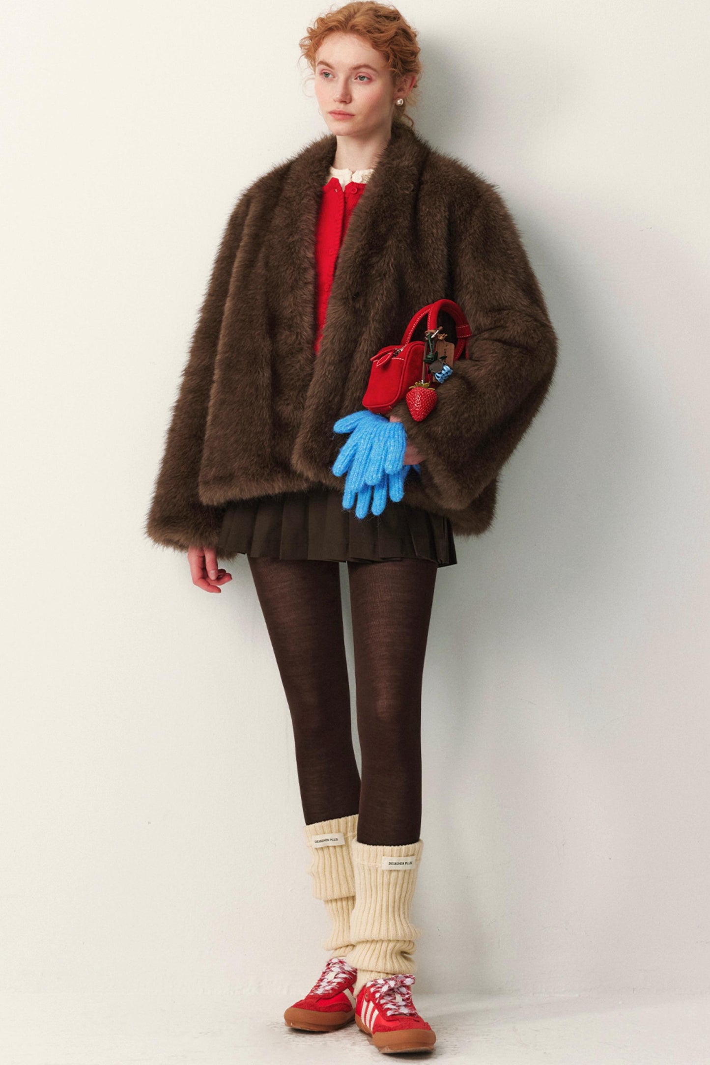 Faux Fox Fur Winter Coat