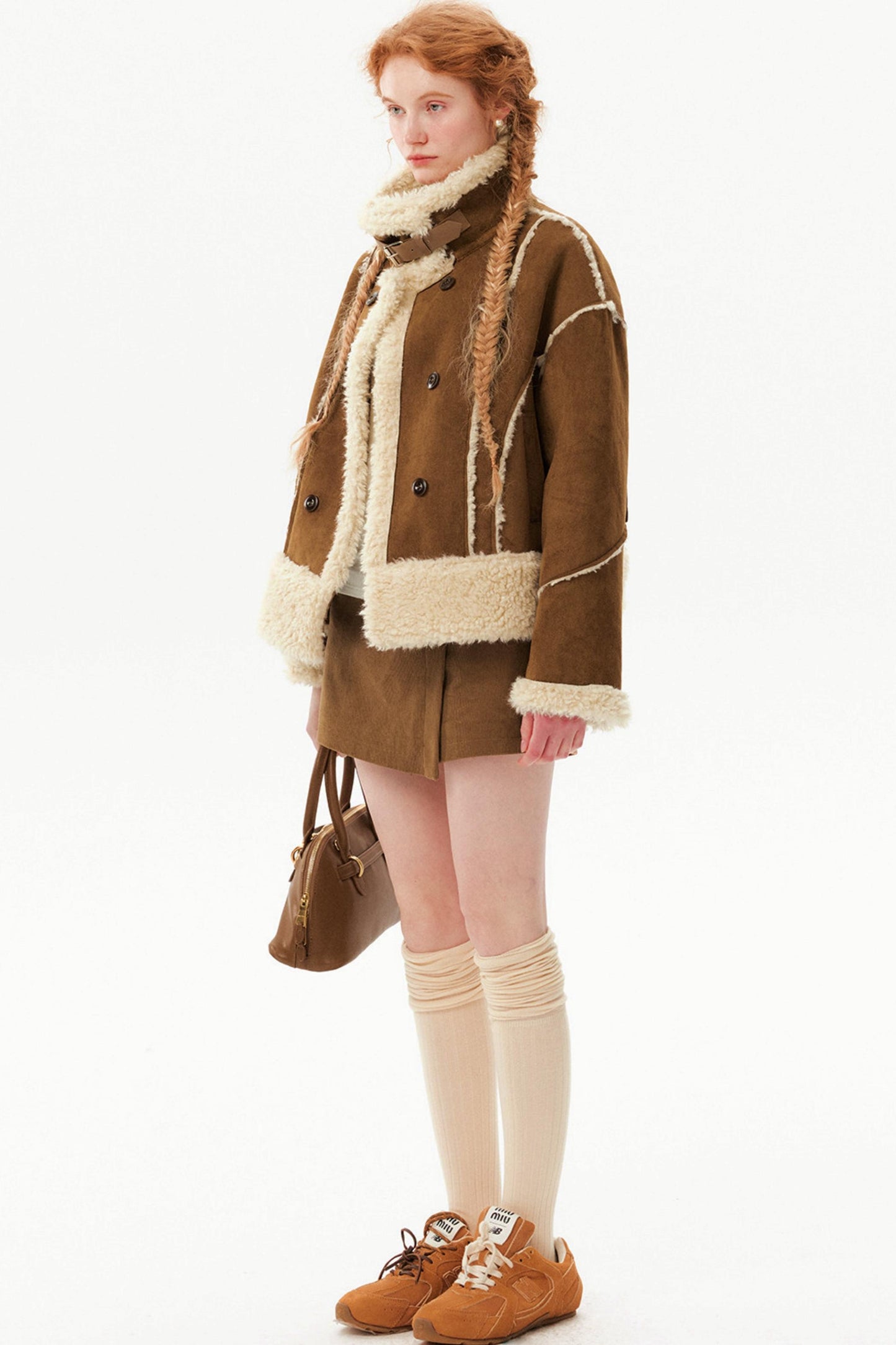 Retro Faux Shearling Coat