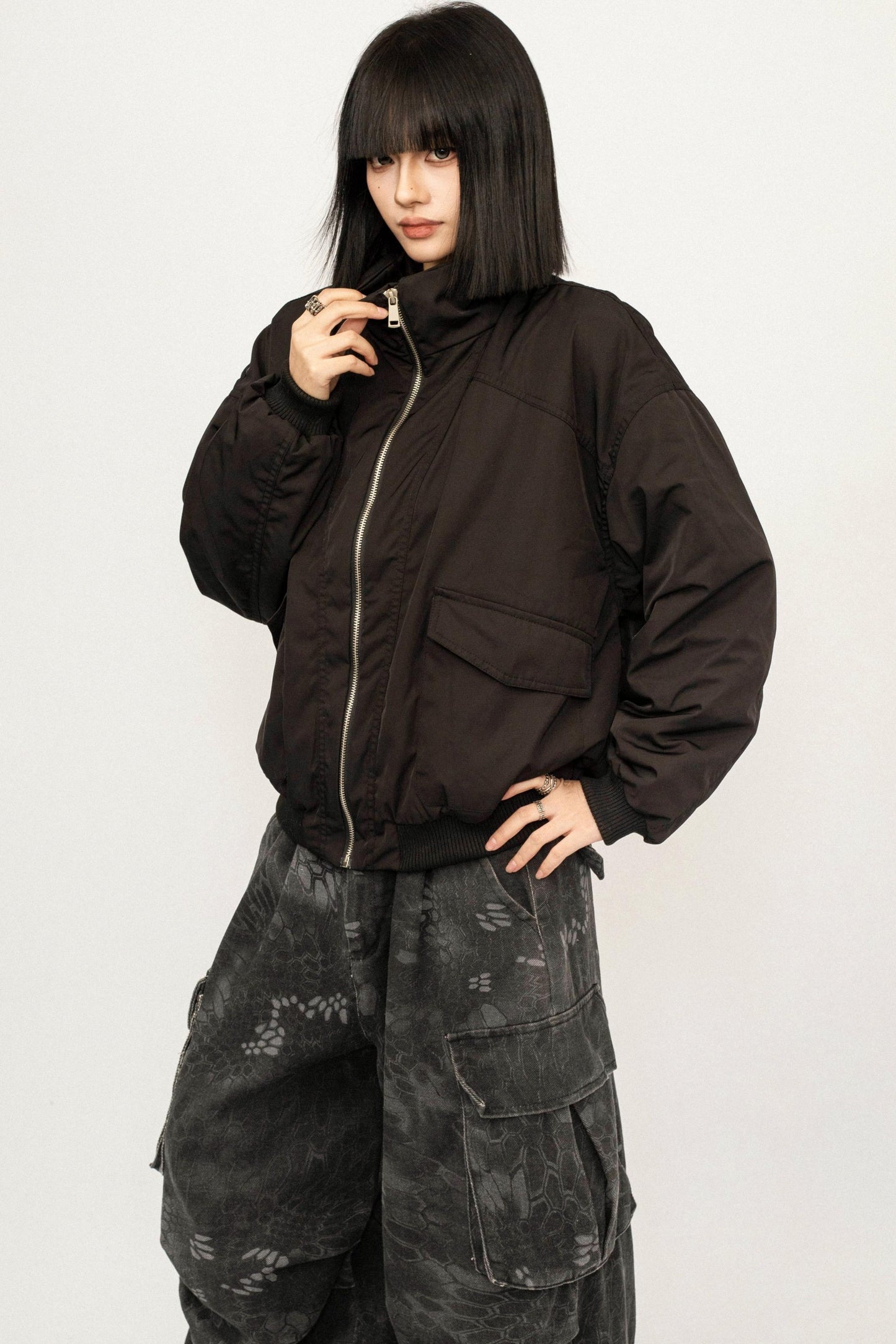 Retro Cotton Hooded Jacket