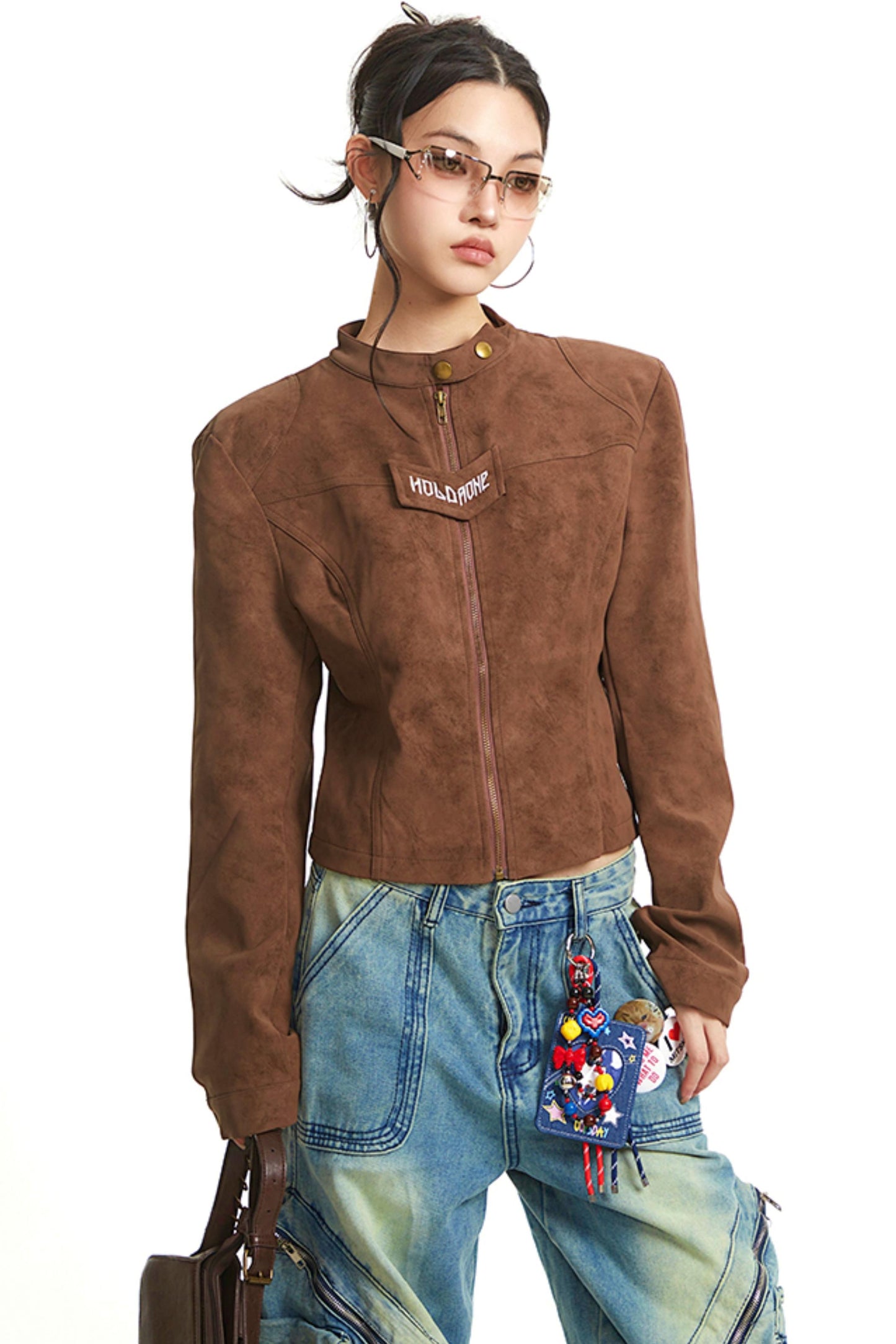 Vintage Brown Moto Jacket