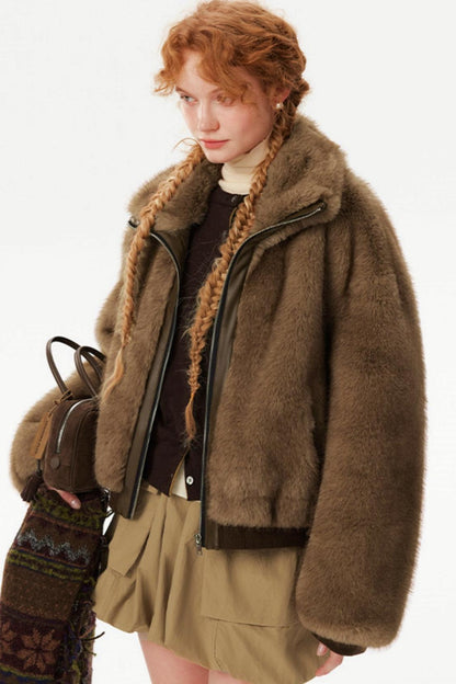 Vintage Eco-Friendly Fur Coat